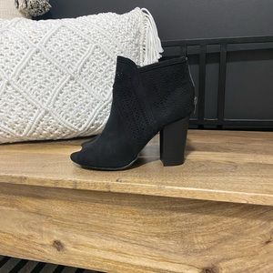 Report peep toe booties